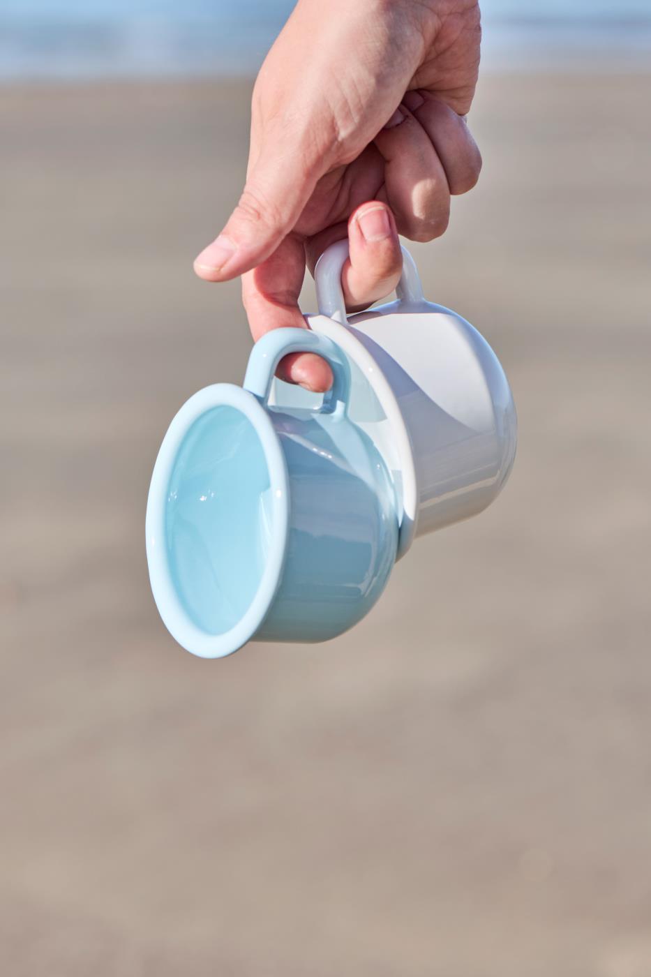 Tasse Emaille weiß von IB Laursen