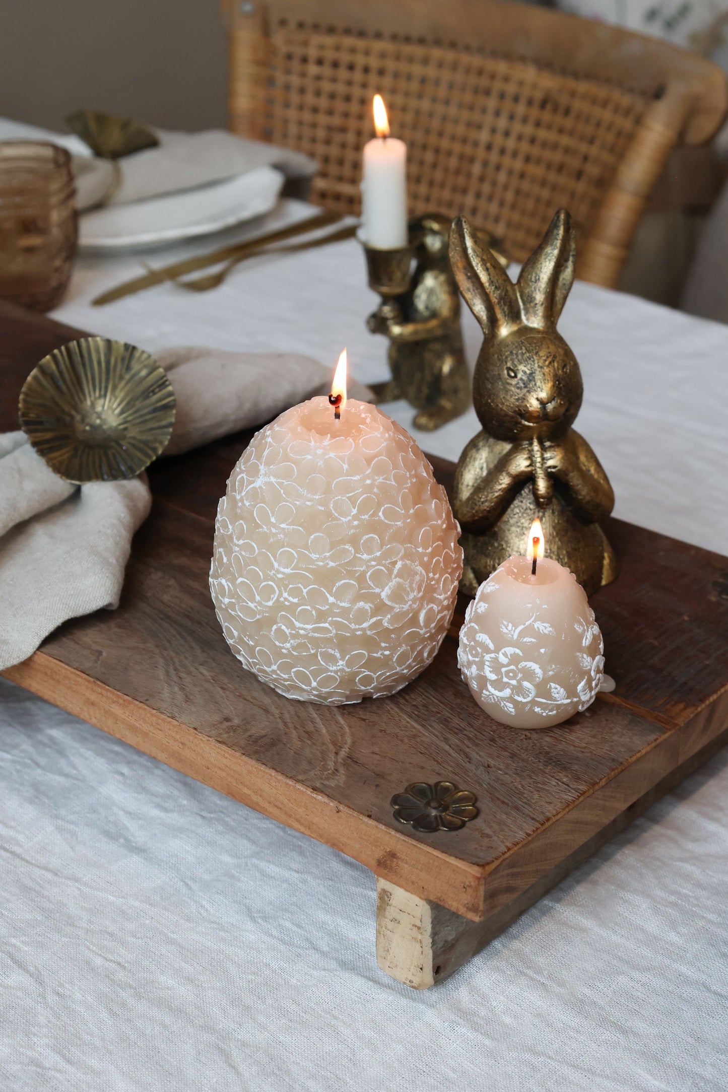 Kaninchen mit Karotte von Chic Antique
