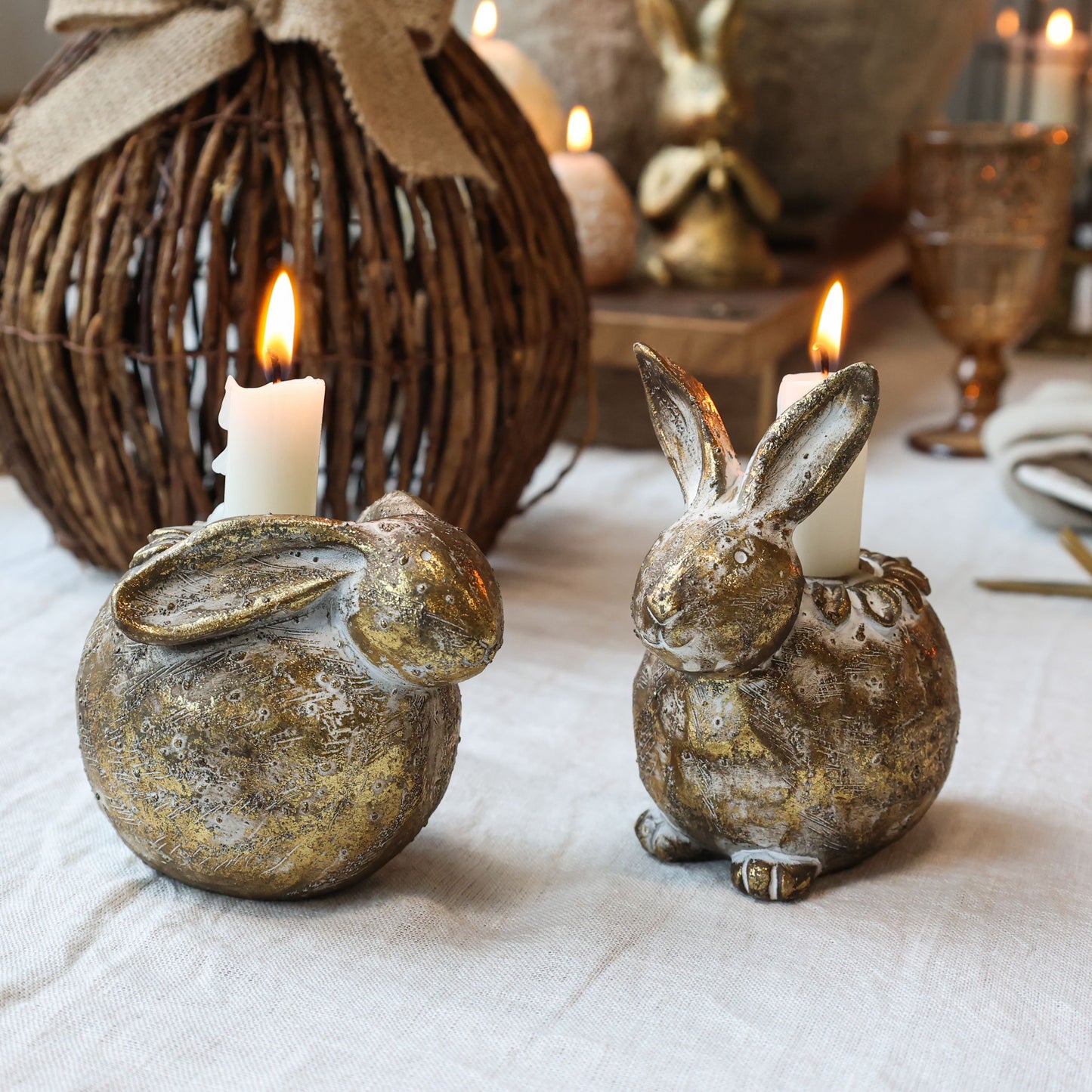 Kerzenständer Kaninchen von Chic Antique