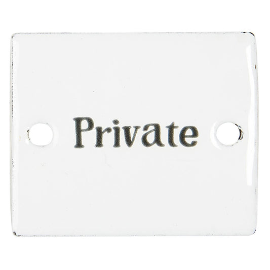 Schild Emaille Private von IB Laursen