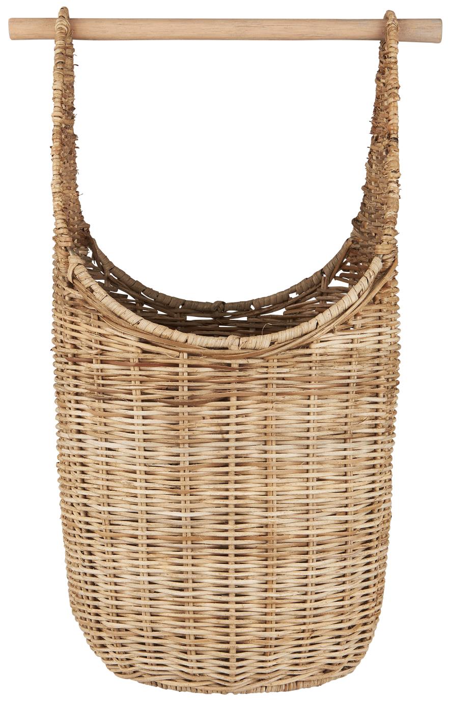 Korb m/Toilettenpapierhalter graues Rattan von IB Laursen