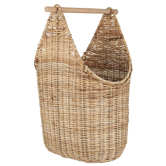 Korb m/Toilettenpapierhalter graues Rattan von IB Laursen