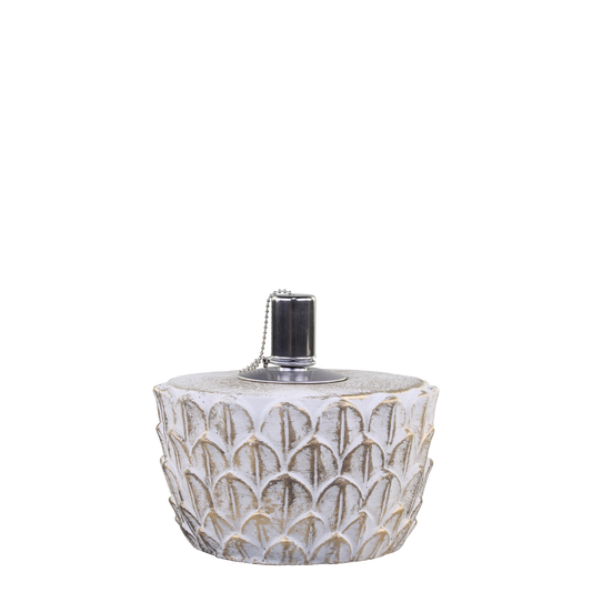 Vittel Öllampe m. Gold Muster von Chic Antique