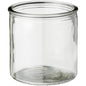 Topf Hannah, klares zylindrisches Glas