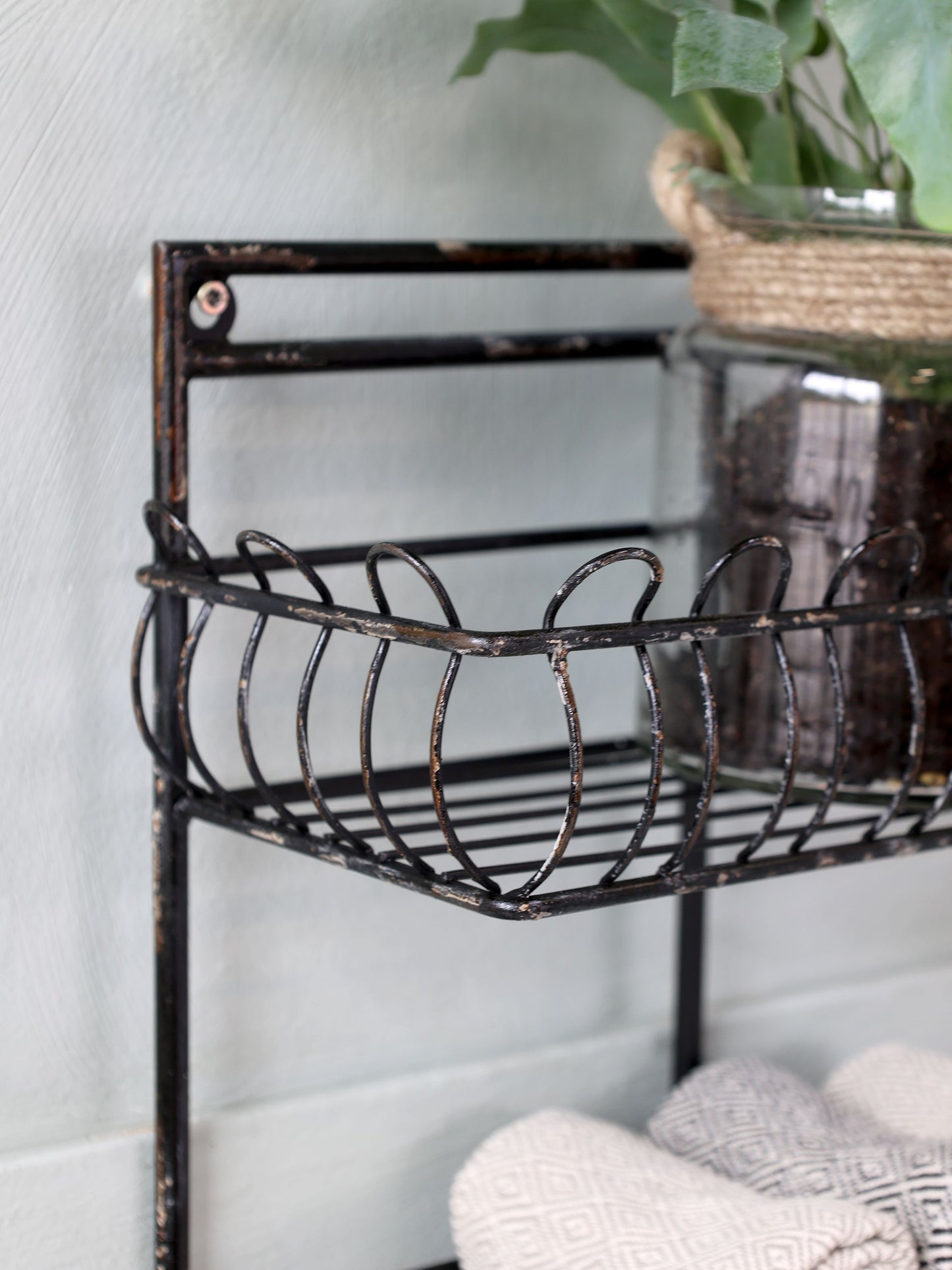 Fil de fer Regal mit 4 Körben von Chic Antique