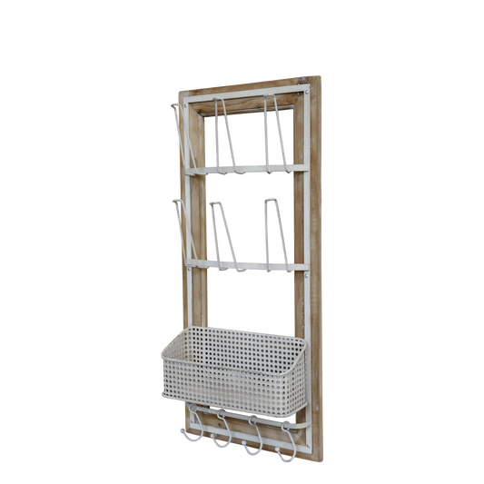 Halter mit Haken und Korb von Chic Antique