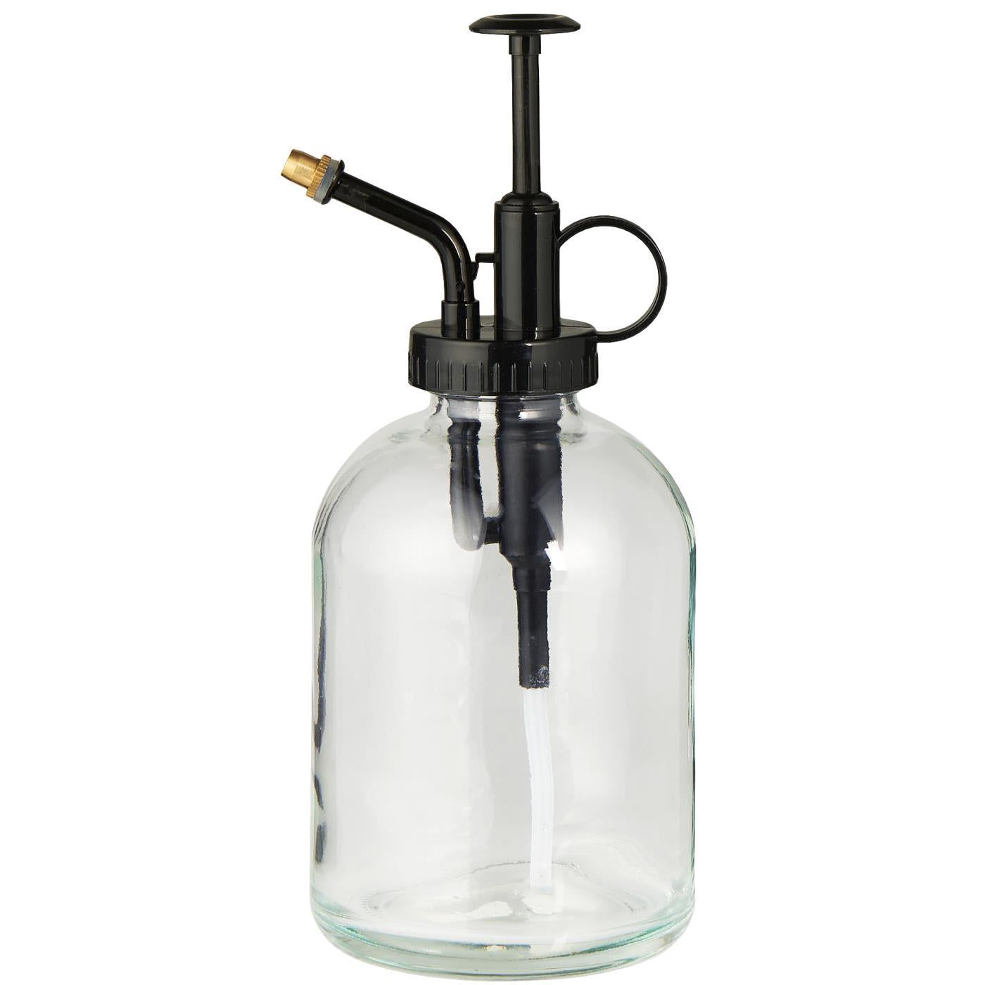 Zerstäuber Glas mit schwarzer Pumpe