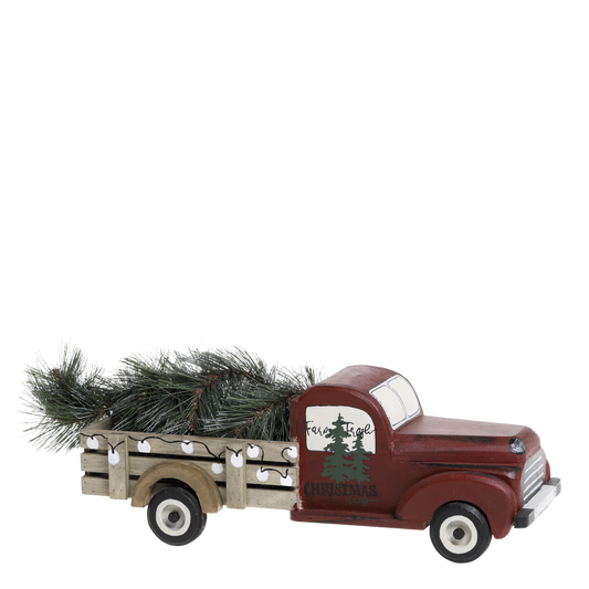 Vintage Auto mit Weihnachtsbaum von Chic Antique