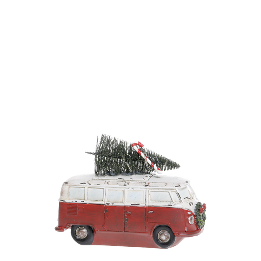 Vintage Bus mit Weihnachtsbaum und LED von Chic Antique