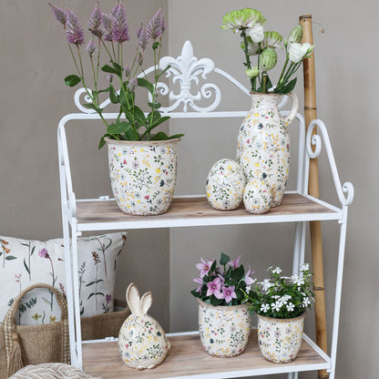 Cavaillon Flasche m. Blumenmotiv von Chic Antique