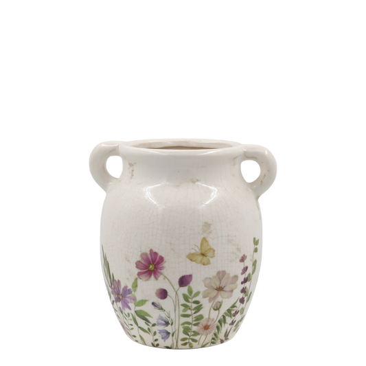 Avignon Kanne m. Blumenmotiv von Chic Antique