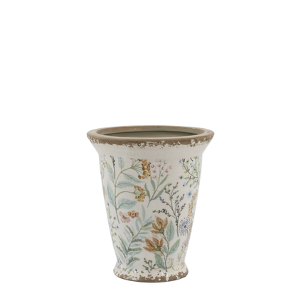 Maxime Übertopf mit Blumenmuster von Chic Antique