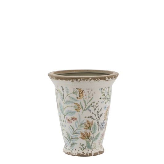Maxime Übertopf mit Blumenmuster von Chic Antique