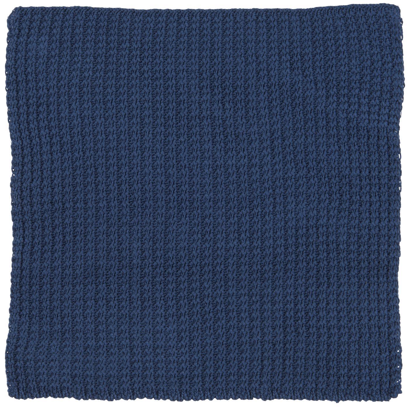 Spüllappen dunkelblau gestrickt von IB Laursen