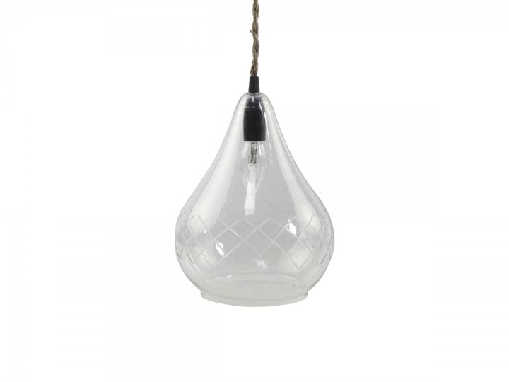 Lampe m. Schliff handgemacht von Chic Antique