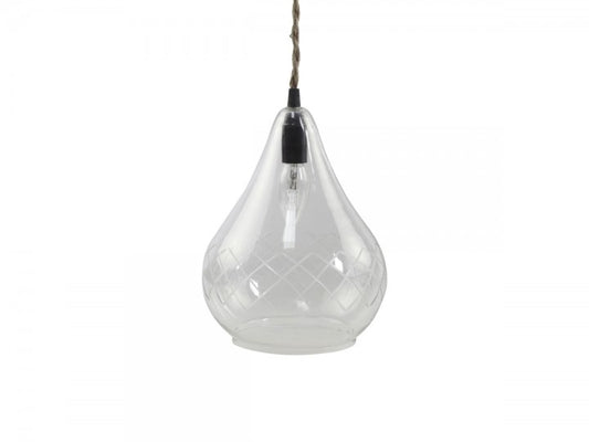 Lampe m. Schliff handgemacht von Chic Antique
