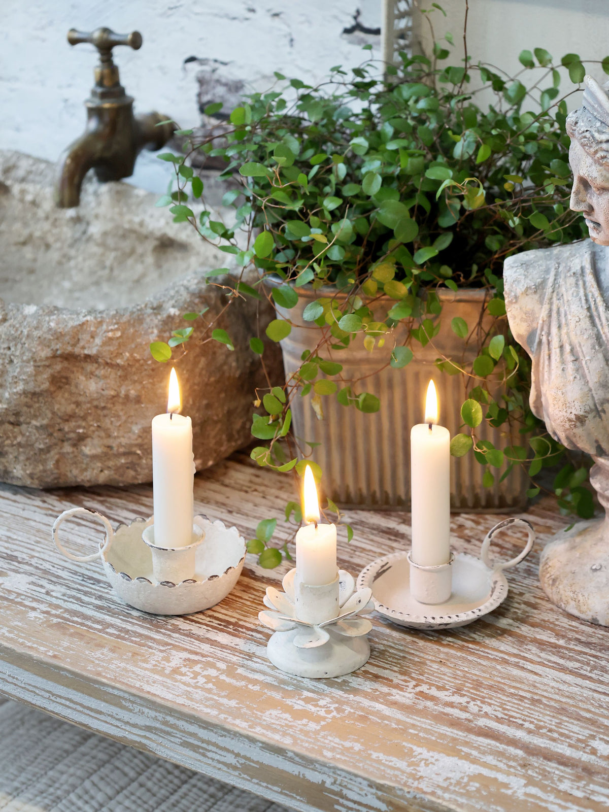 Kammerleuchter für mini Stabkerzen von Chic Antique – Das kleine Dachstübchen