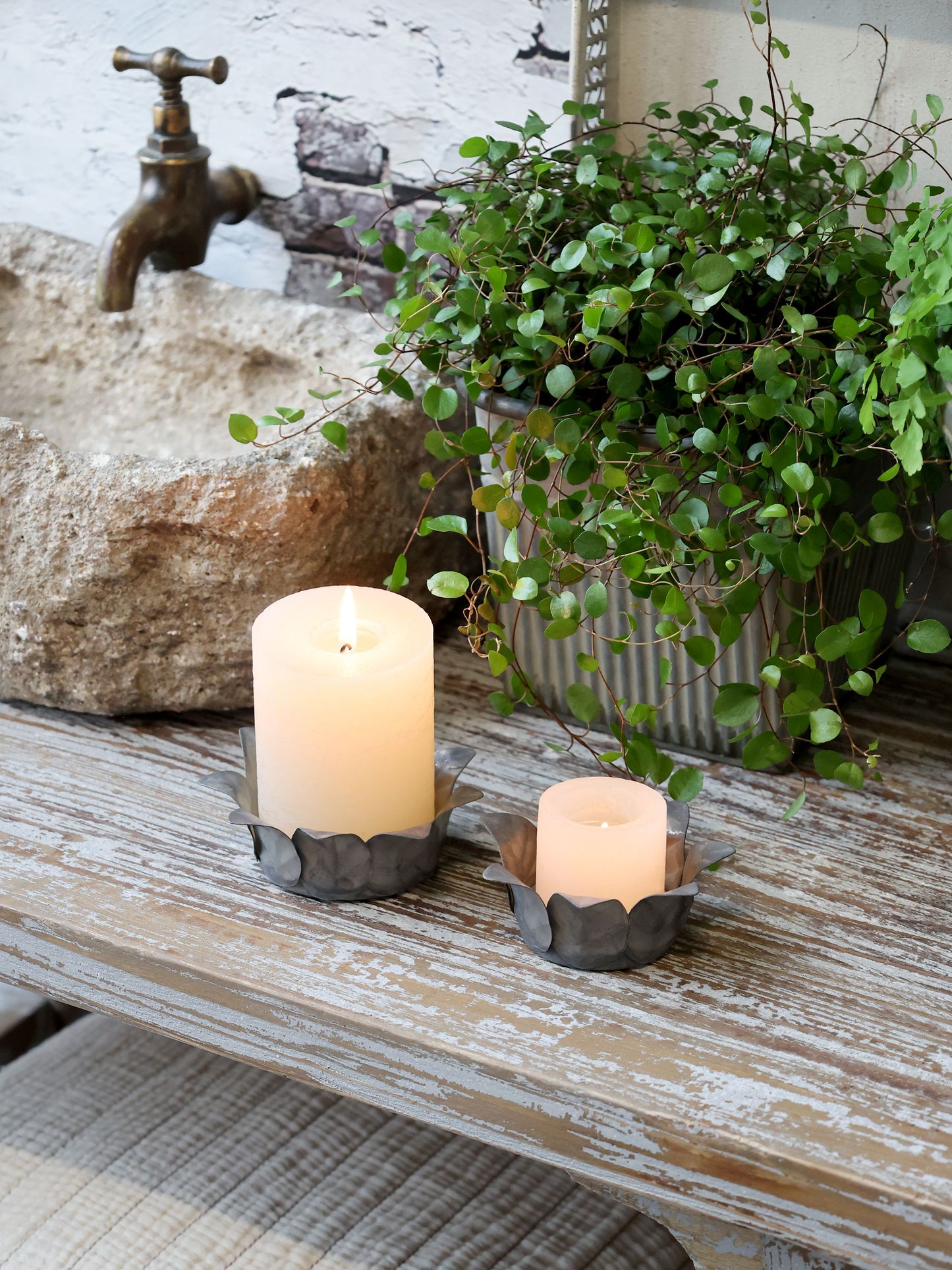 Kerzenständer für Stumpenkerze von Chic Antique