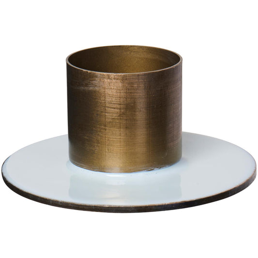 Kerzenhalter f/3,8 cm Kerze 2-farbig hellblau von Ib Laursen